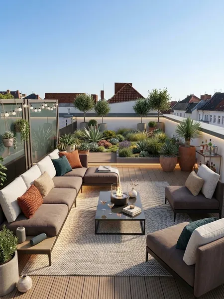 Wunderschöne, sonnige Dachterrassenwohnung – ruhig & komplett möbliert, Klimaanlage — photo 1